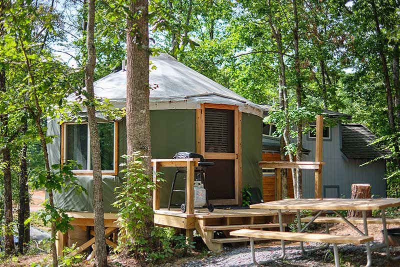 16ft-Yurt-Rental Near Lake Lure