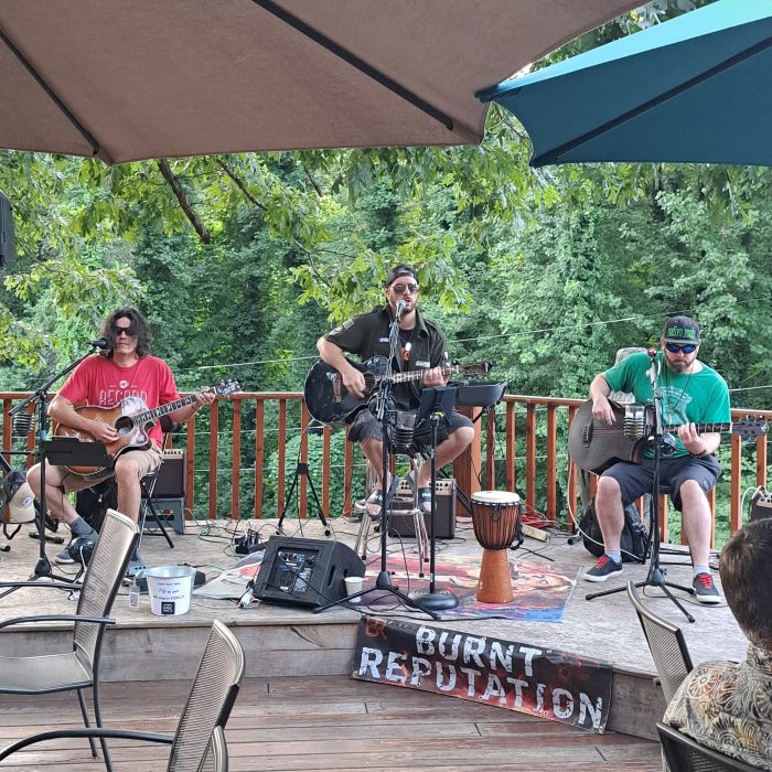 Burnt Reputation Live Music Rock & Roll Lake Lure NC Emberglow Outdoor Resort Memorial Day Event 