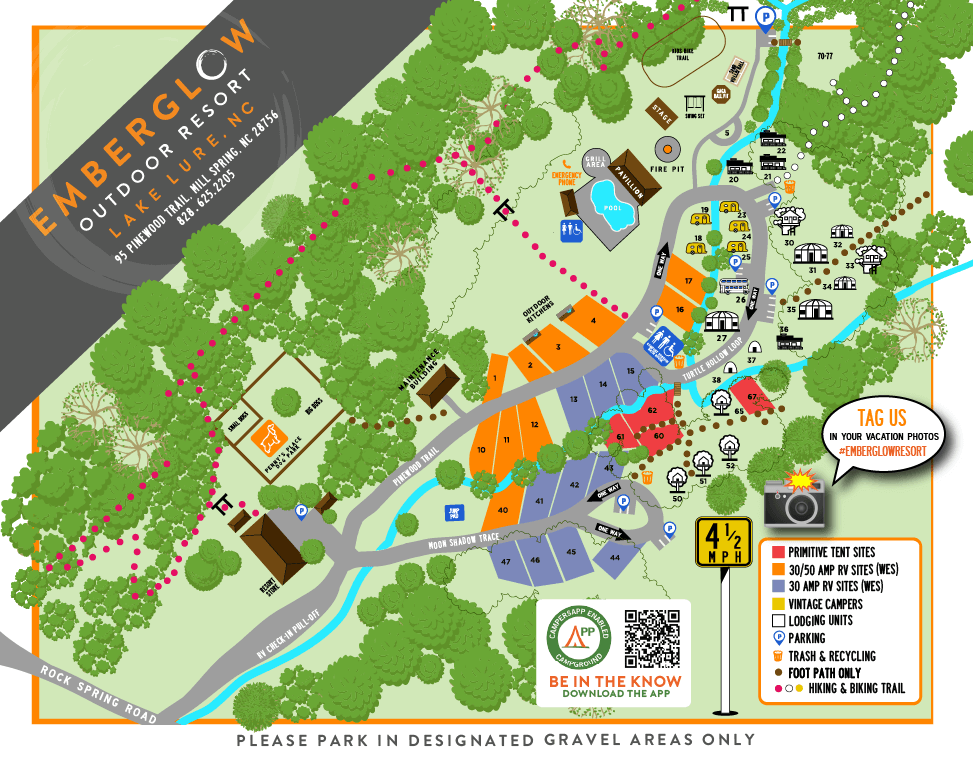 Emberglow Outdoor Resort Map