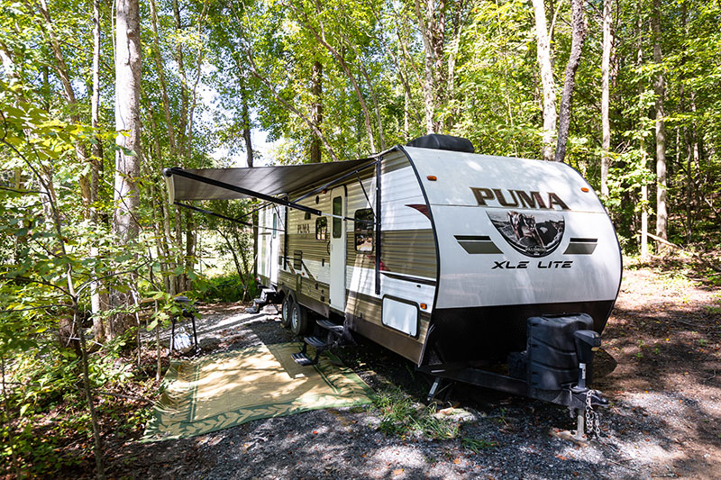 Puma-Travel-Trailer-Rental-at-Emberglow-Luxury-Campgrounds-Carolina-Mountains