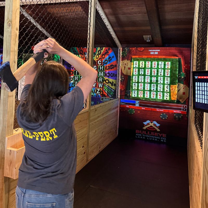 axe throwing in lake lure nc