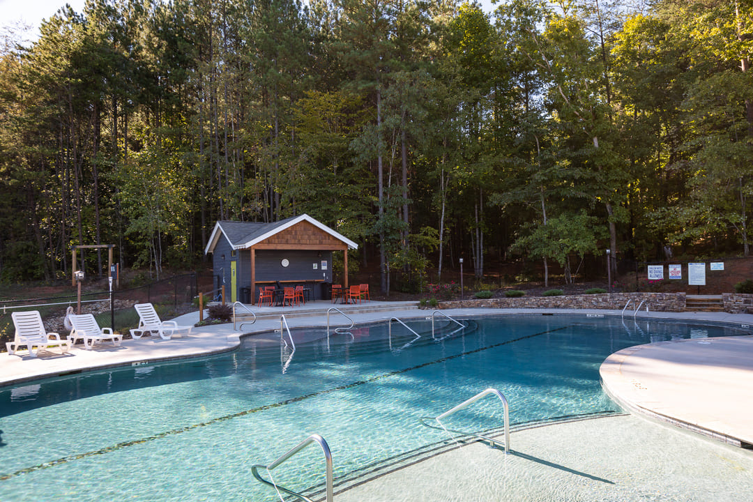 luxury camping with resort quaity ADA compliant pool